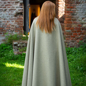 Cape en laine dense brodée «Foyer Médiéval» édition limitée